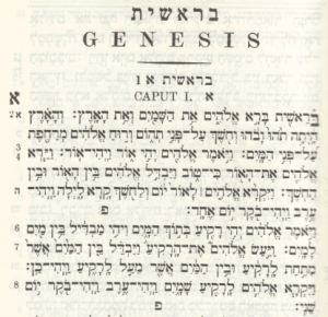 Hebrew Text Genesis One